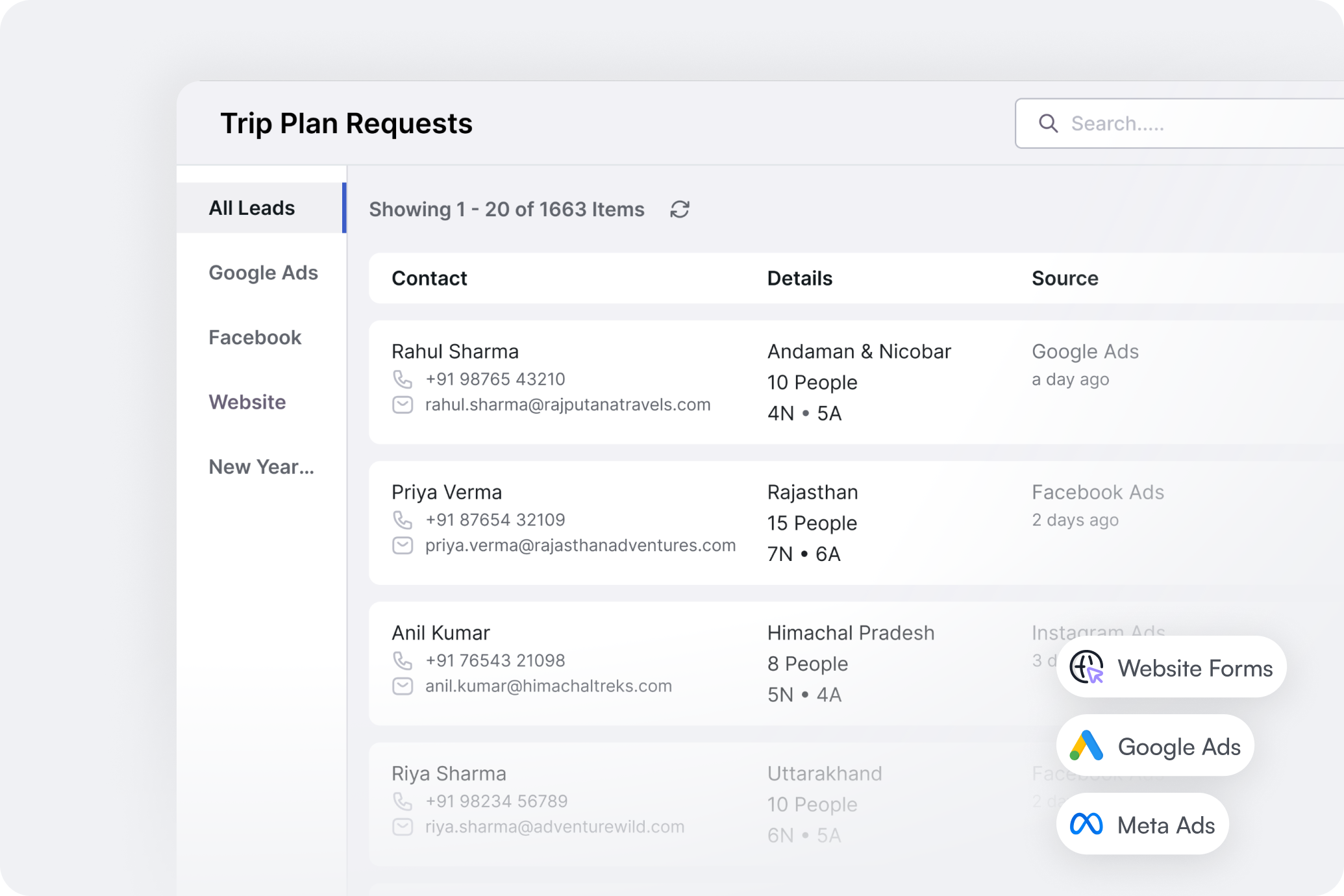 API Lead Integration Preview